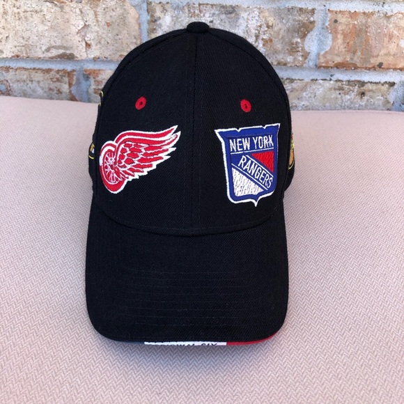 Zephyr Authen Vintage NHL “Original Six” Black Embroidered Hat Cap Size 7 - Picture 8 of 14